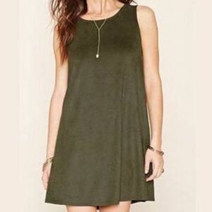 Hunter Green Suede Dress